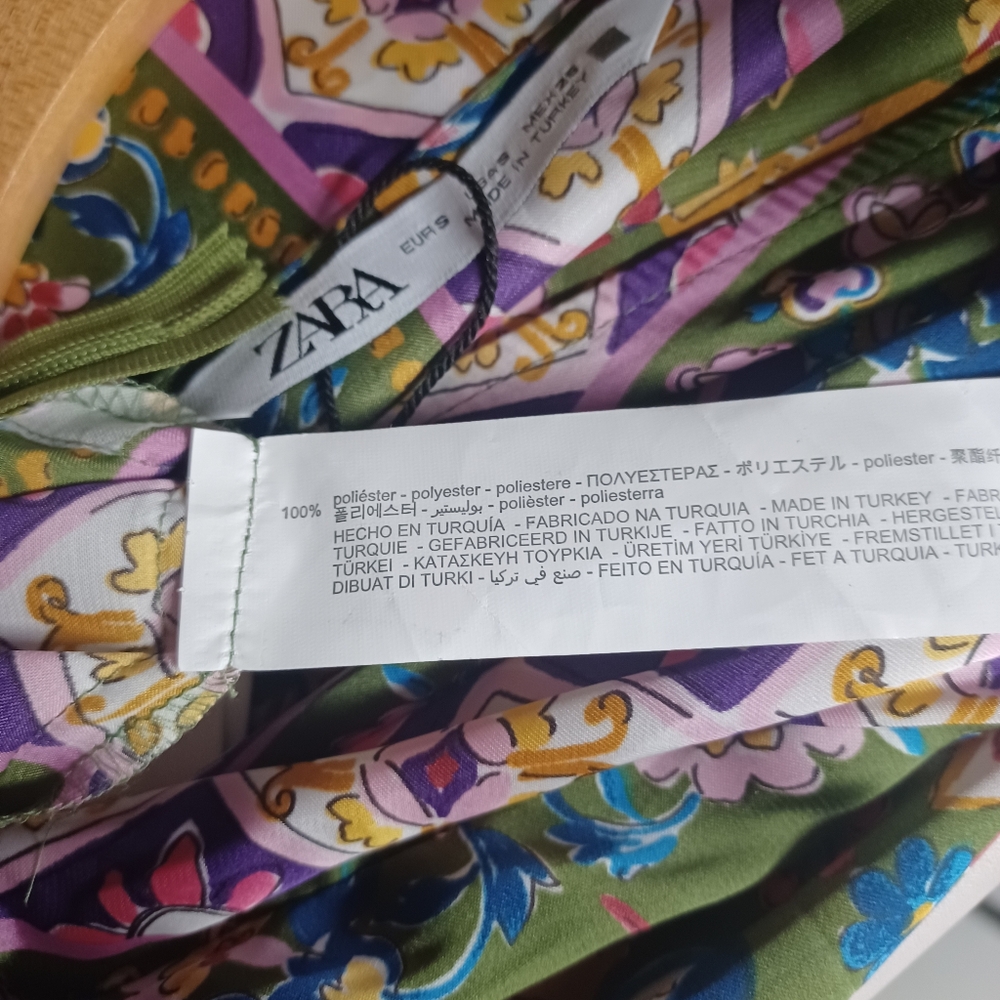 Zara Multicolor Patterned Mini Dress - Picture 6 of 11